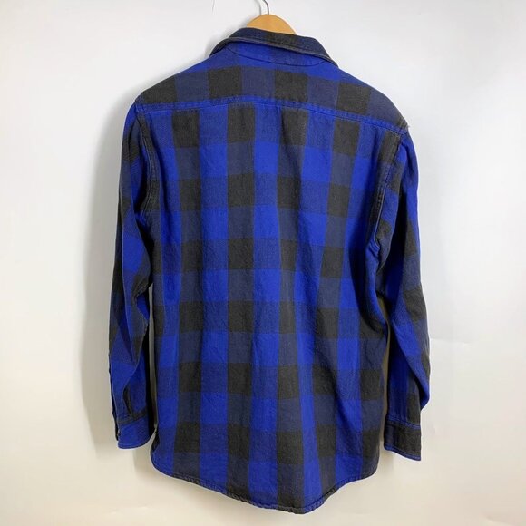 Osh Kosh B'Gosh Men's‎ Plaid Knit Button Up Long Sleeve Shirt Size L - Picture 2 of 13